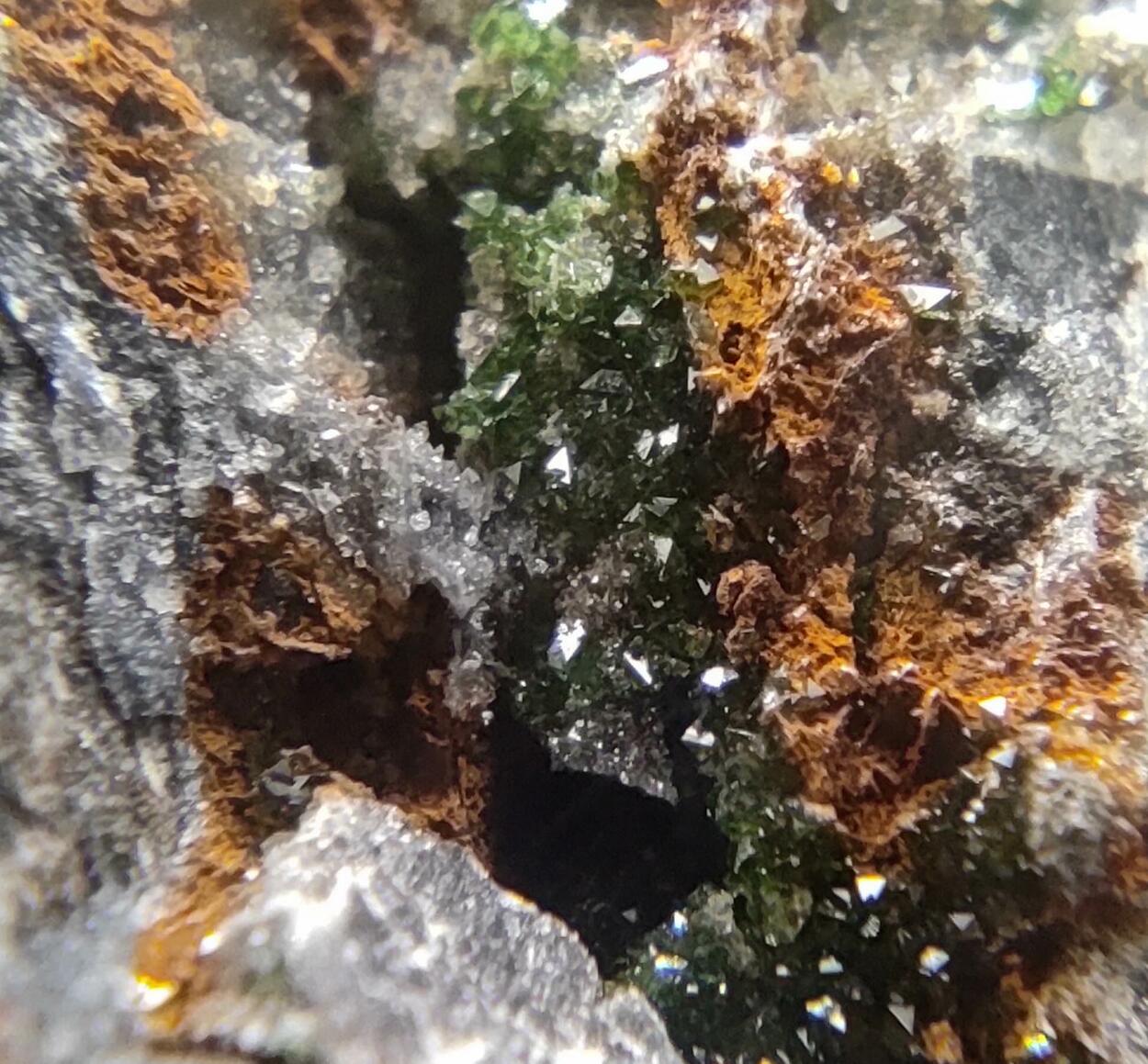 Libethenite & Pseudomalachite