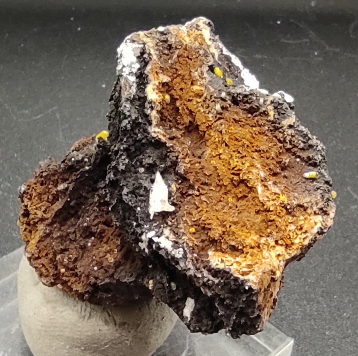 Campylite & Cerussite On Limonite & Goethite