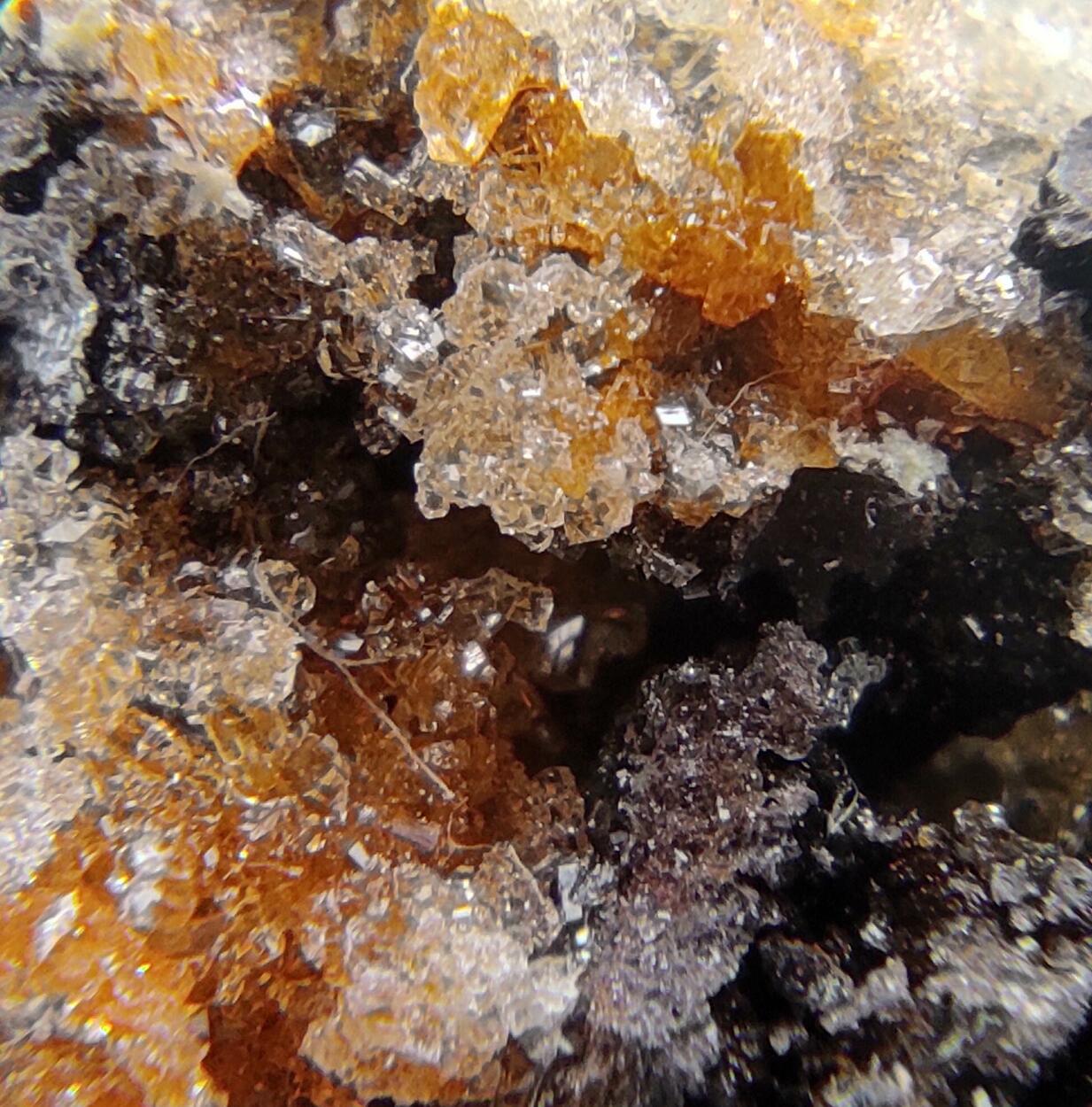 Willemite Mimetite & Cerussite On Goethite