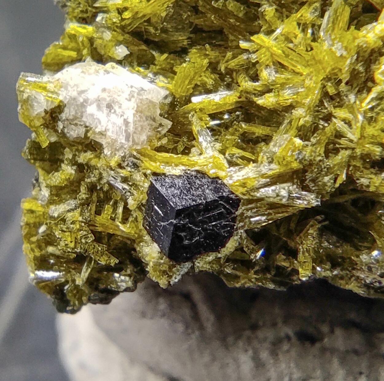 Clinozoisite Calcite & Andradite