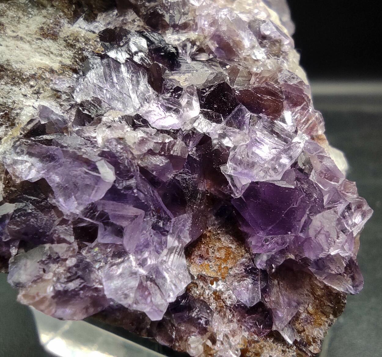 Fluorite On Quartz