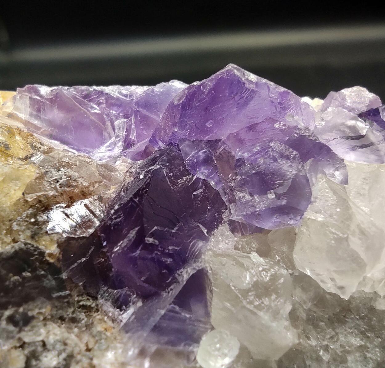 Fluorite On Quartz