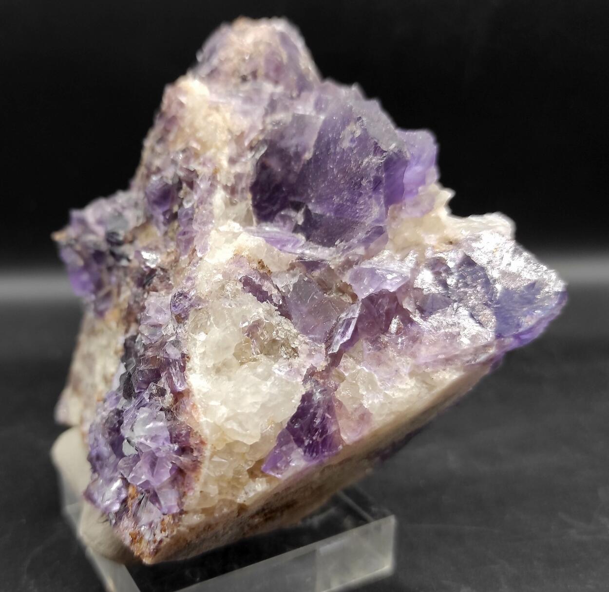 Fluorite On Quartz