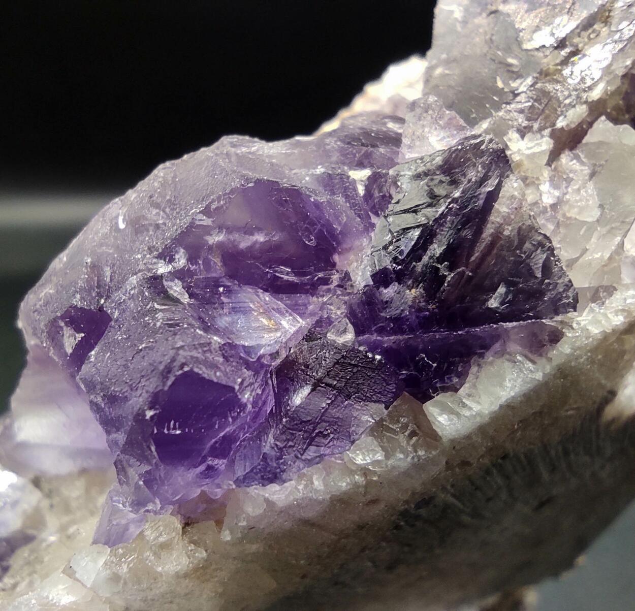 Fluorite On Quartz