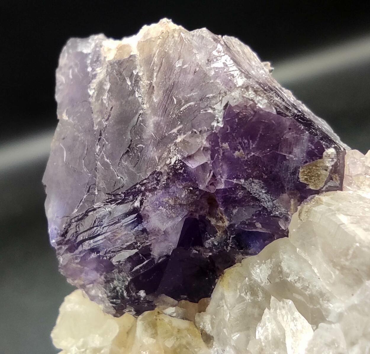 Fluorite On Quartz