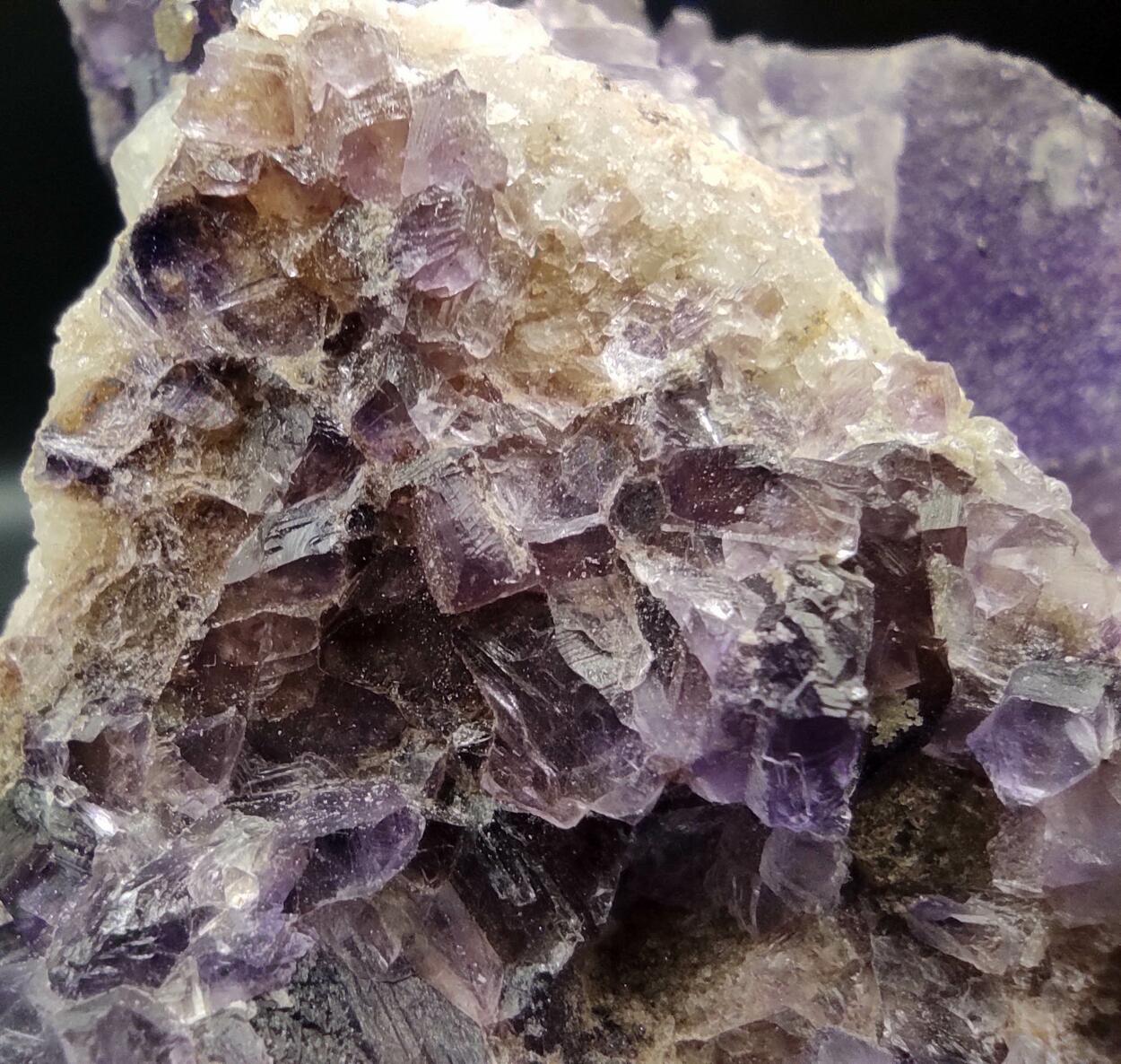 Fluorite On Quartz