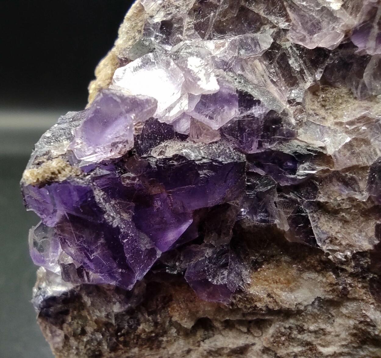 Fluorite On Quartz