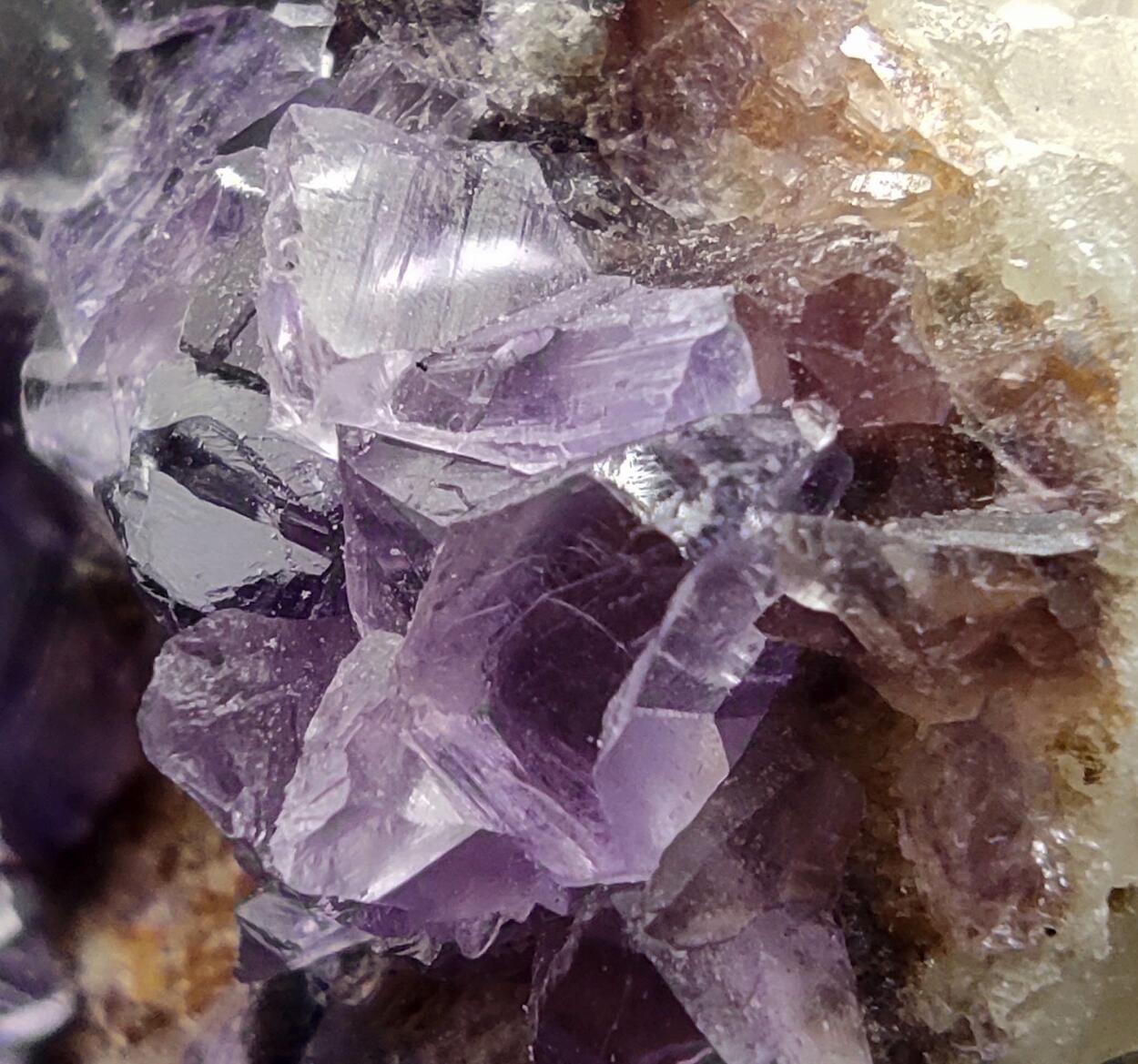 Fluorite On Quartz