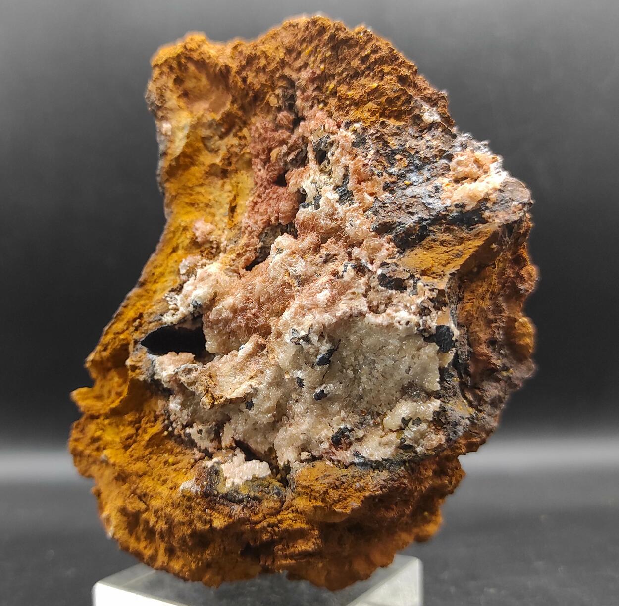 Campylite Mimetite & Cerussite On Limonite & Goethite