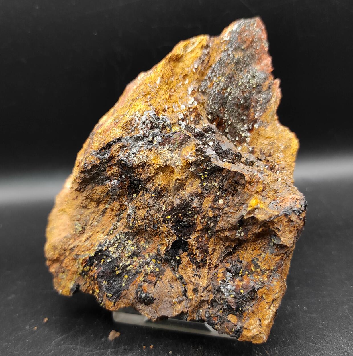 Mimetite Campylite & Goethite On Limonite
