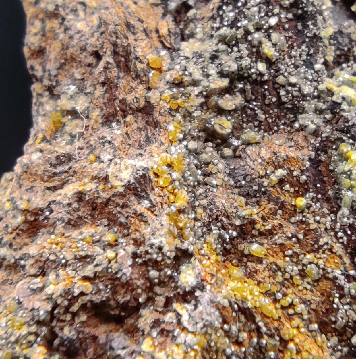 Mimetite Campylite & Goethite On Limonite
