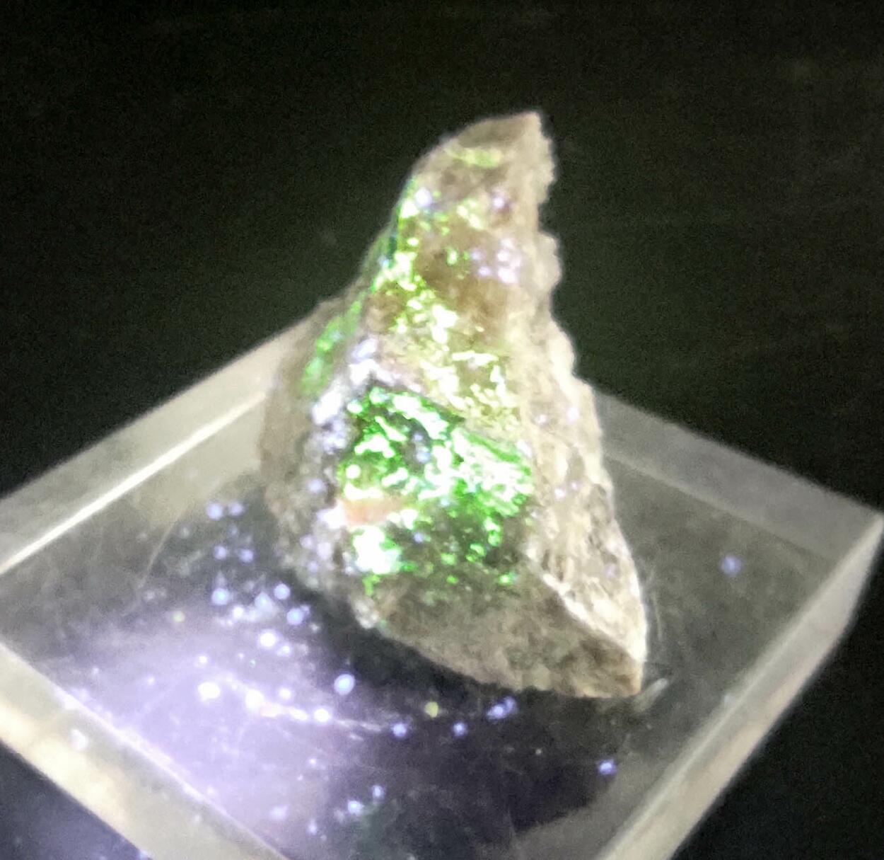 Autunite On Smoky Quartz