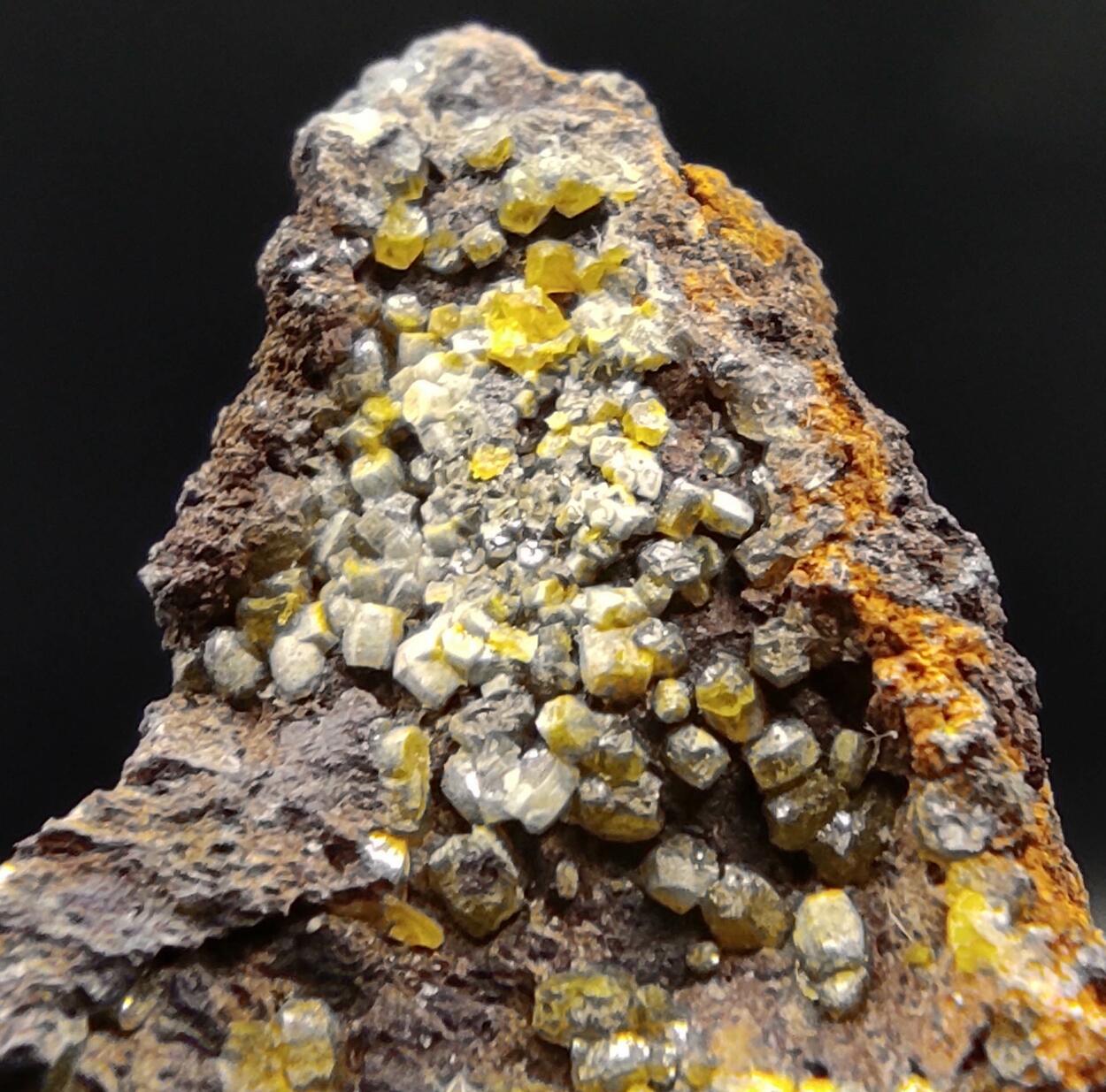 Mimetite Campylite & Goethite On Limonite