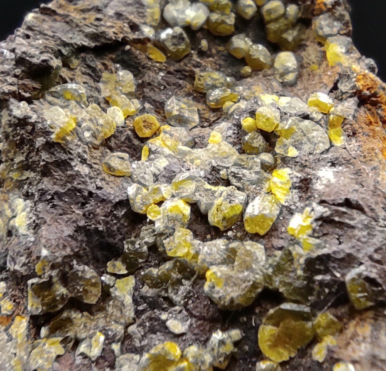 Mimetite Campylite & Goethite On Limonite