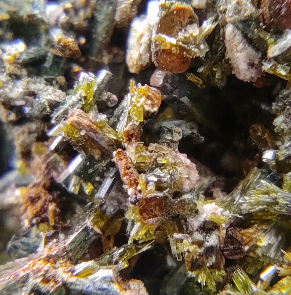 Axinite Pyrite Ferro-actinolite & Epidote
