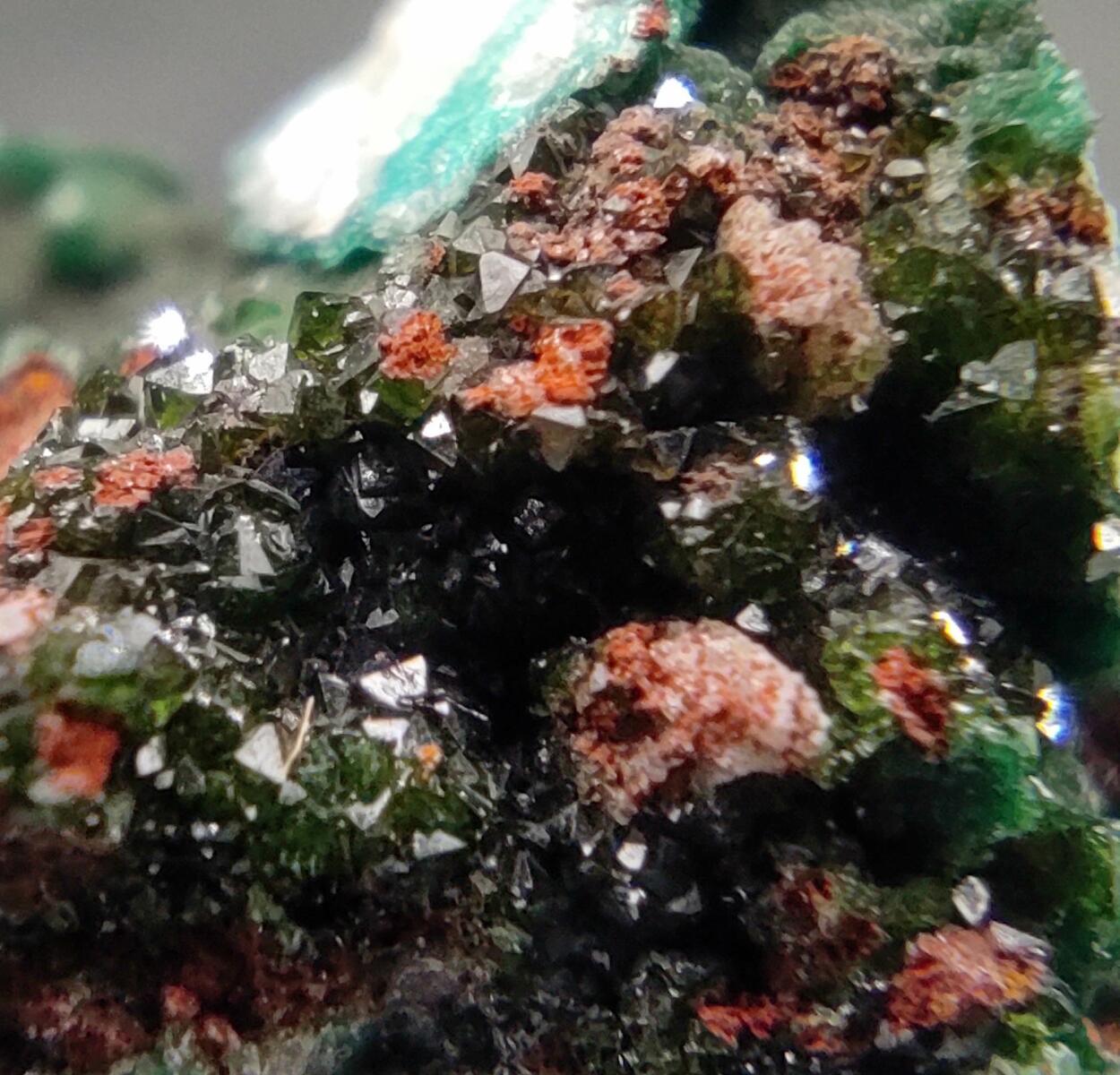 Libethenite & Pseudomalachite