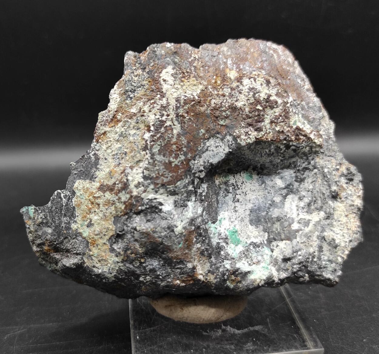 Malachite On Graphite