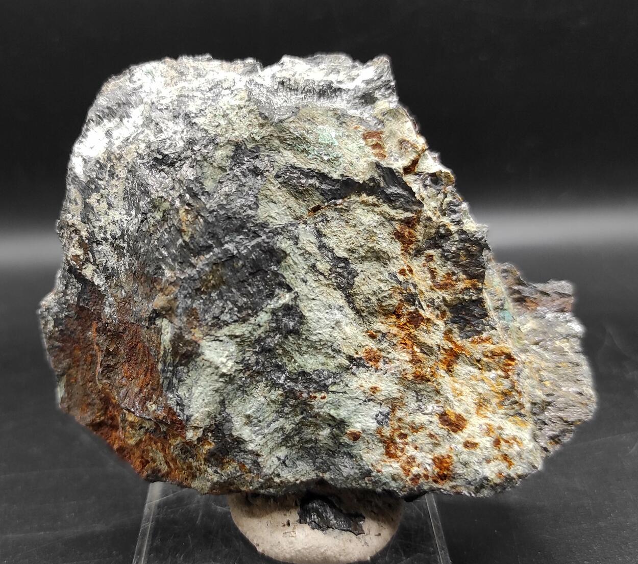 Malachite On Graphite