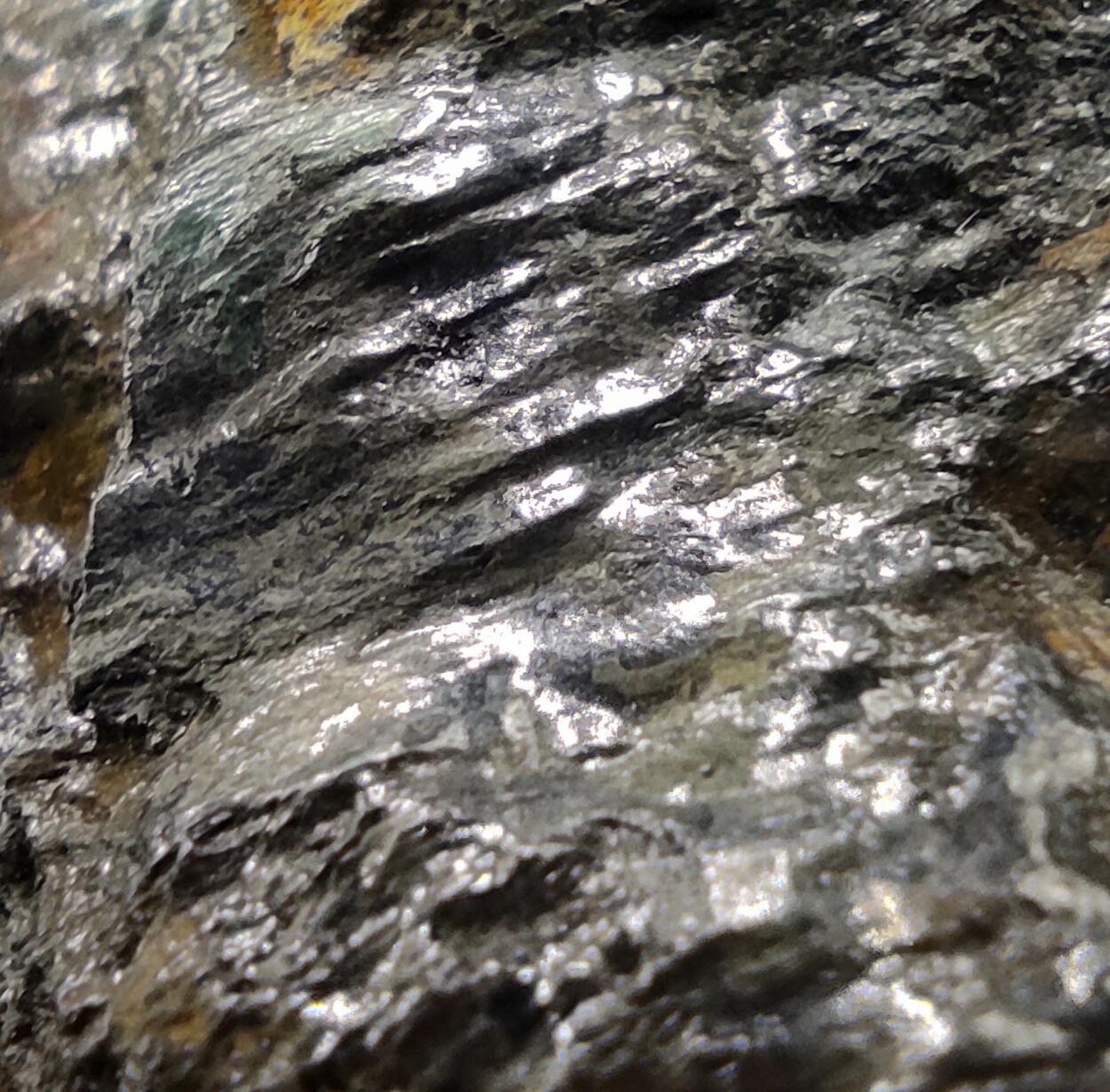 Malachite On Graphite