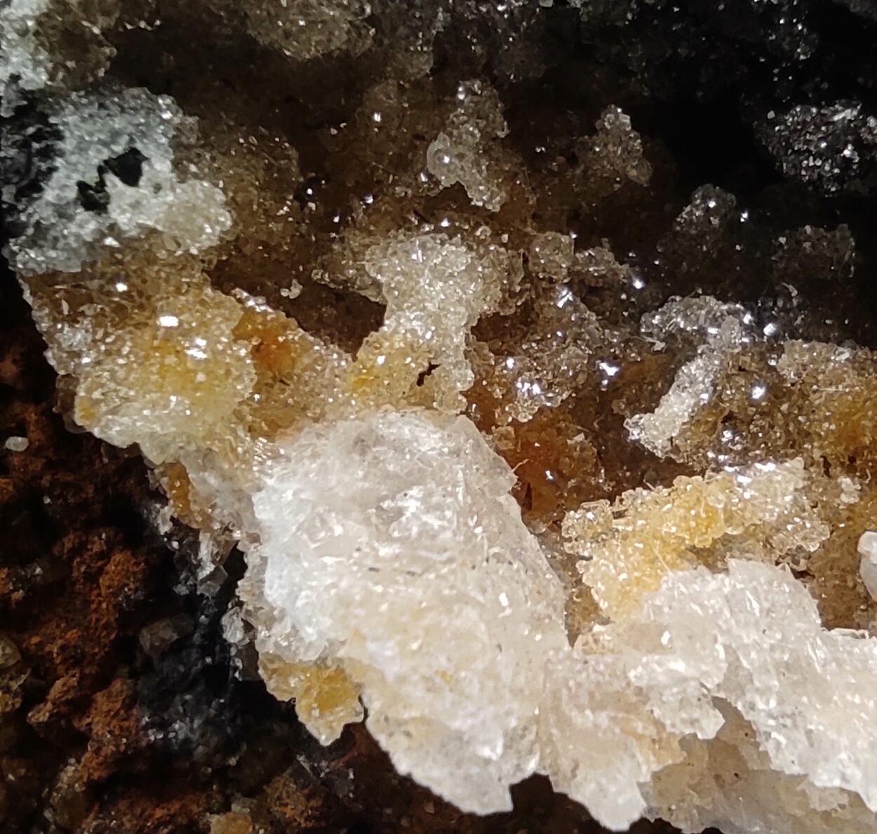 Willemite Mimetite & Cerussite On Goethite & Limonite