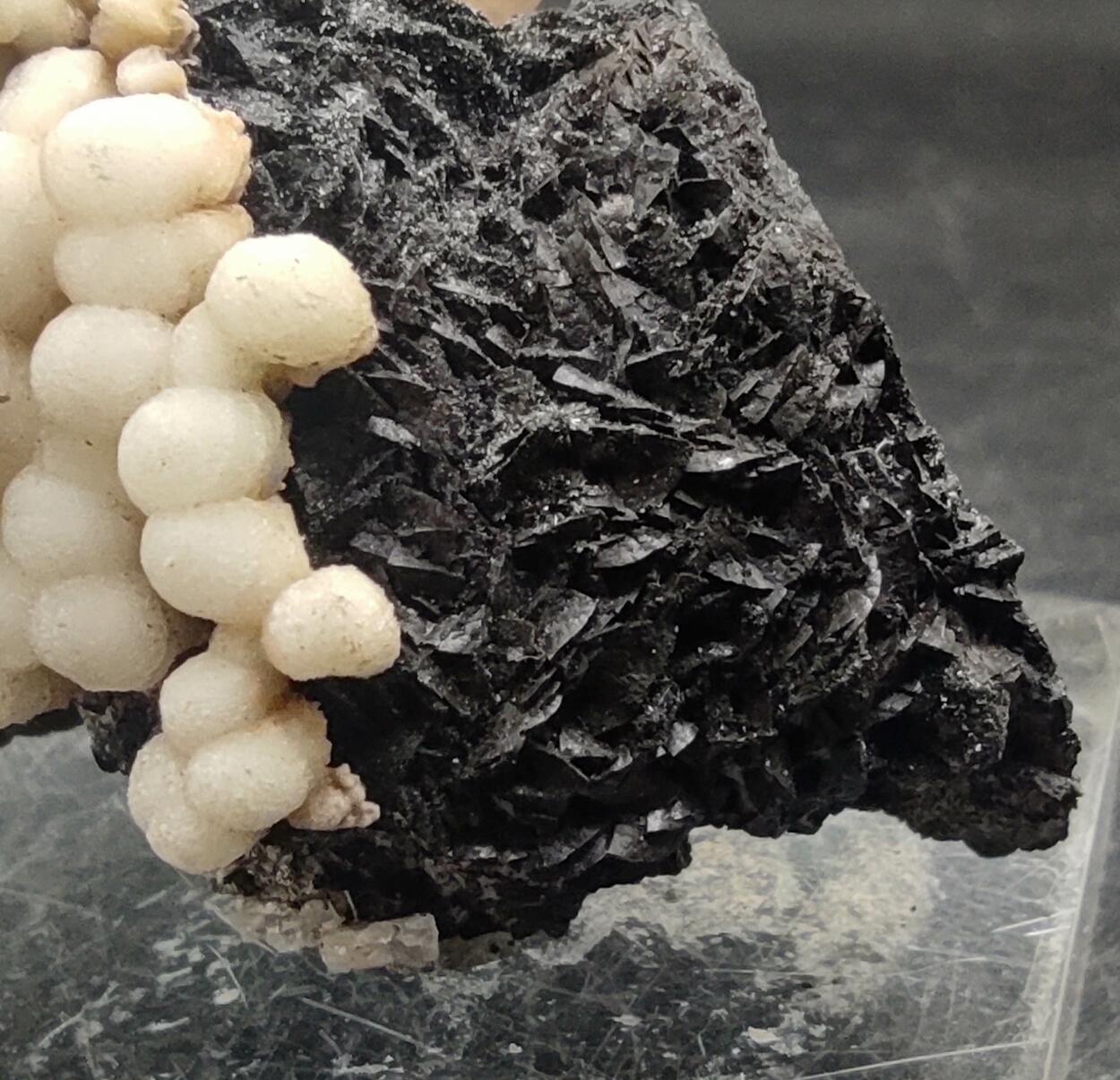 Aragonite & Calcite On Siderite