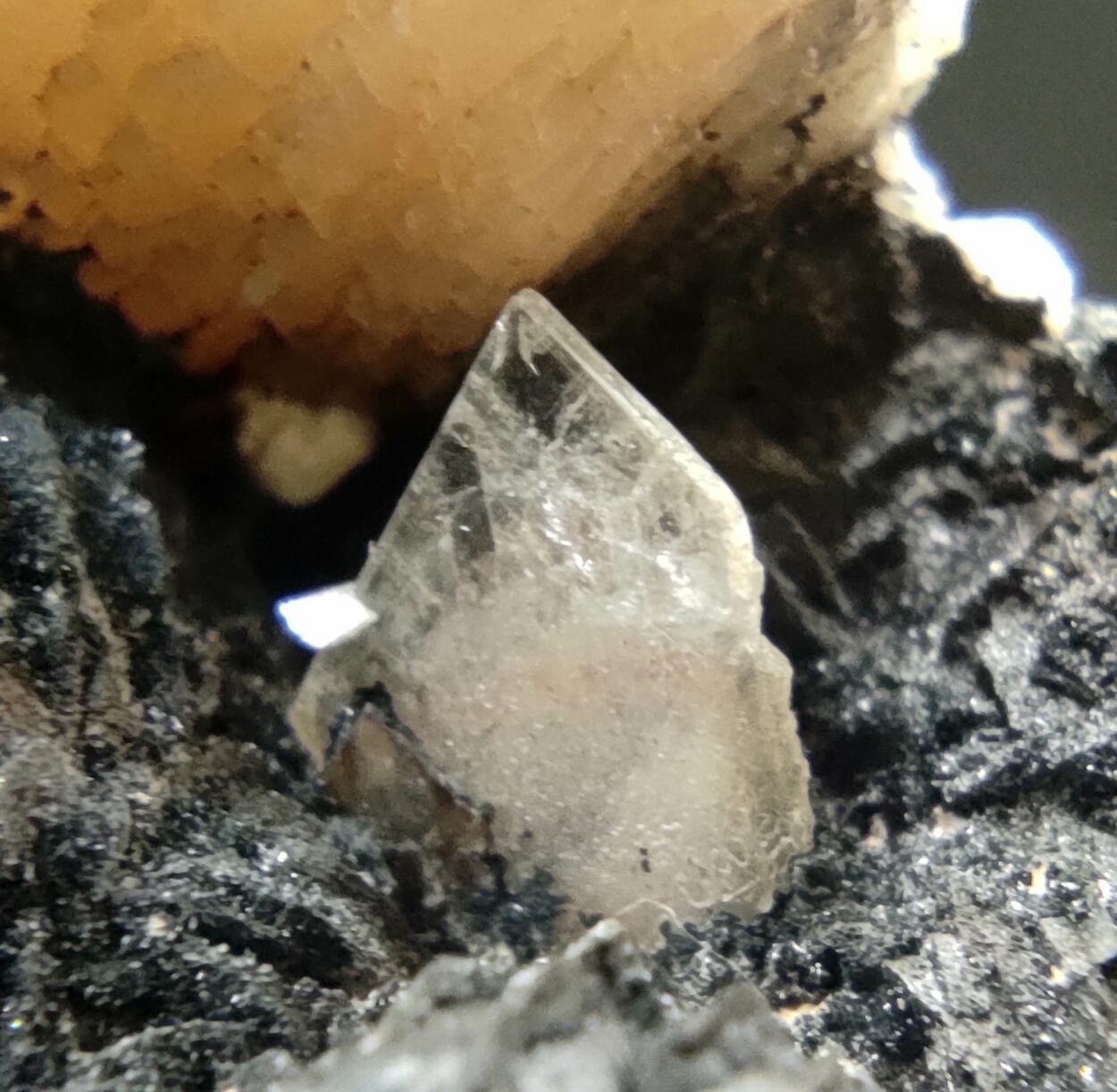 Aragonite & Calcite On Siderite