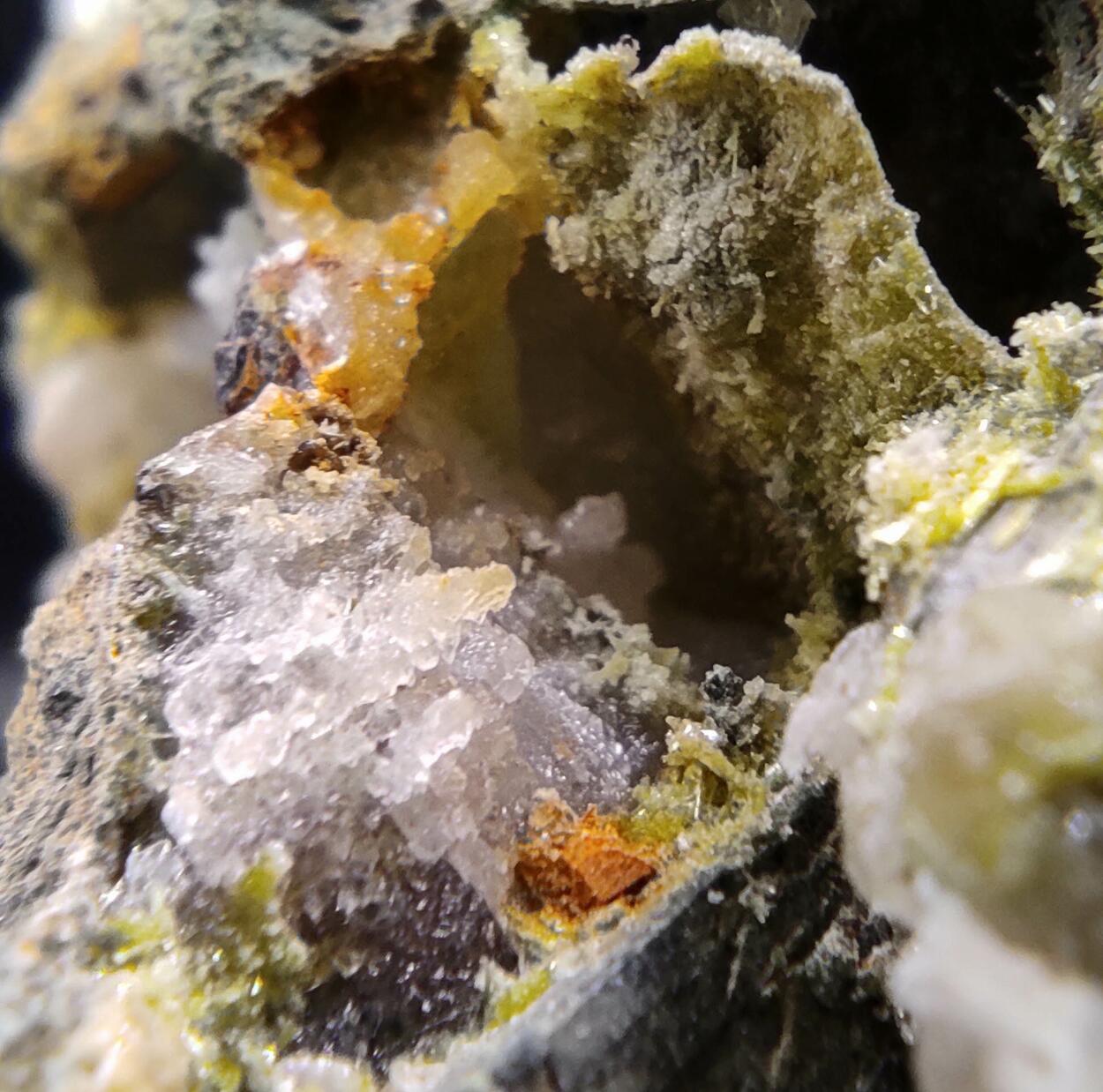 Clinozoisite Calcite & Andradite
