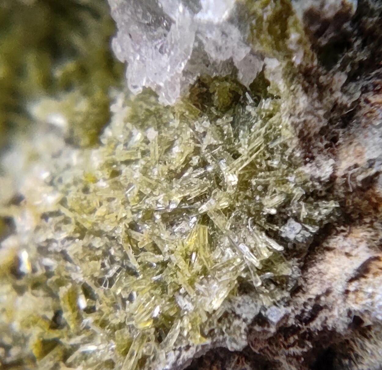 Clinozoisite Calcite & Andradite