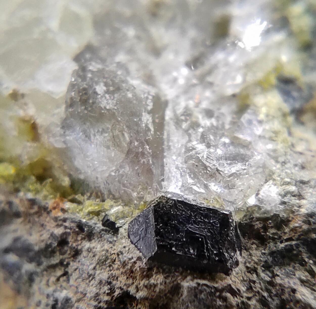 Clinozoisite Calcite & Andradite