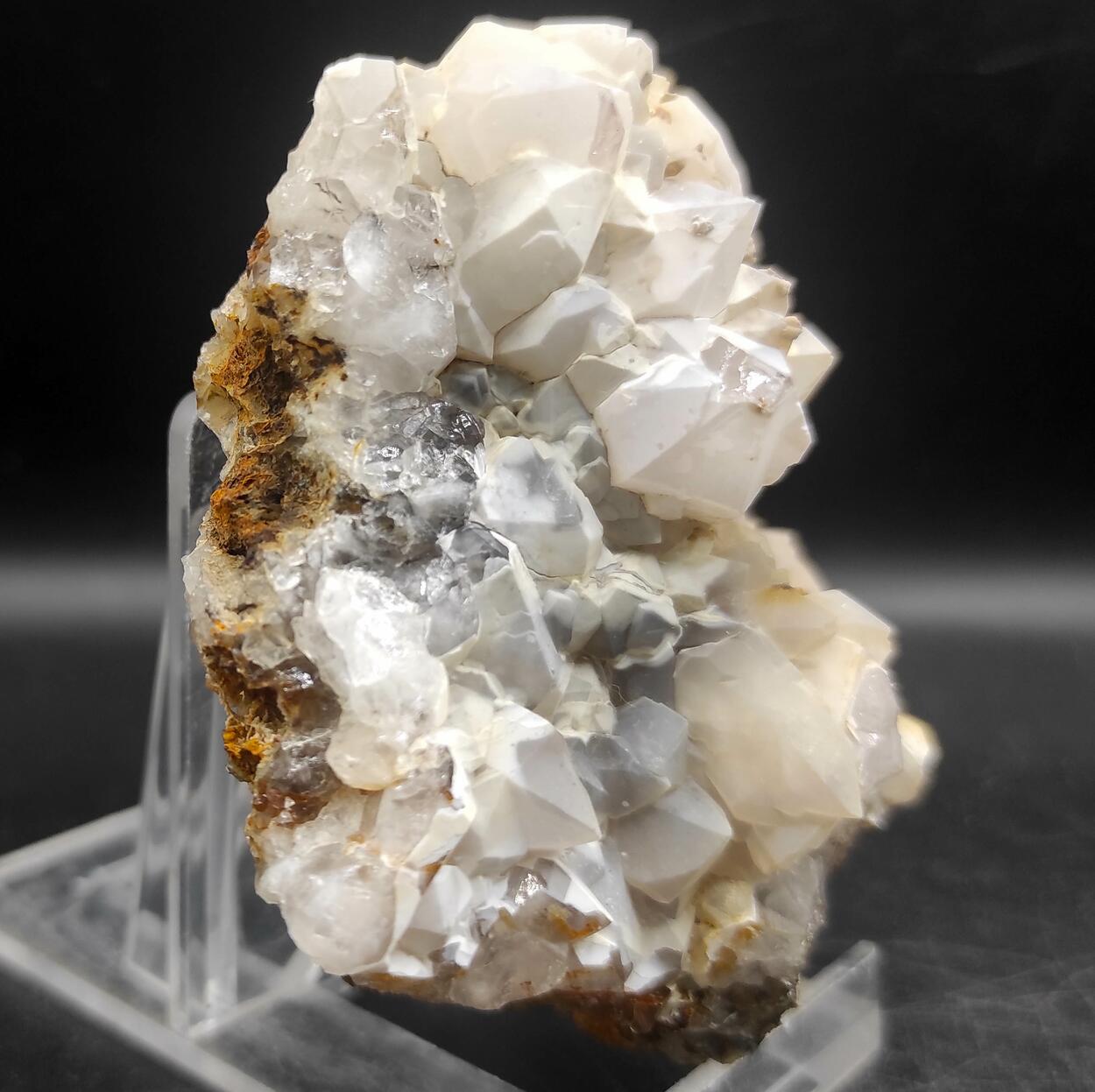 Chalcedony On Amethyst Quartz