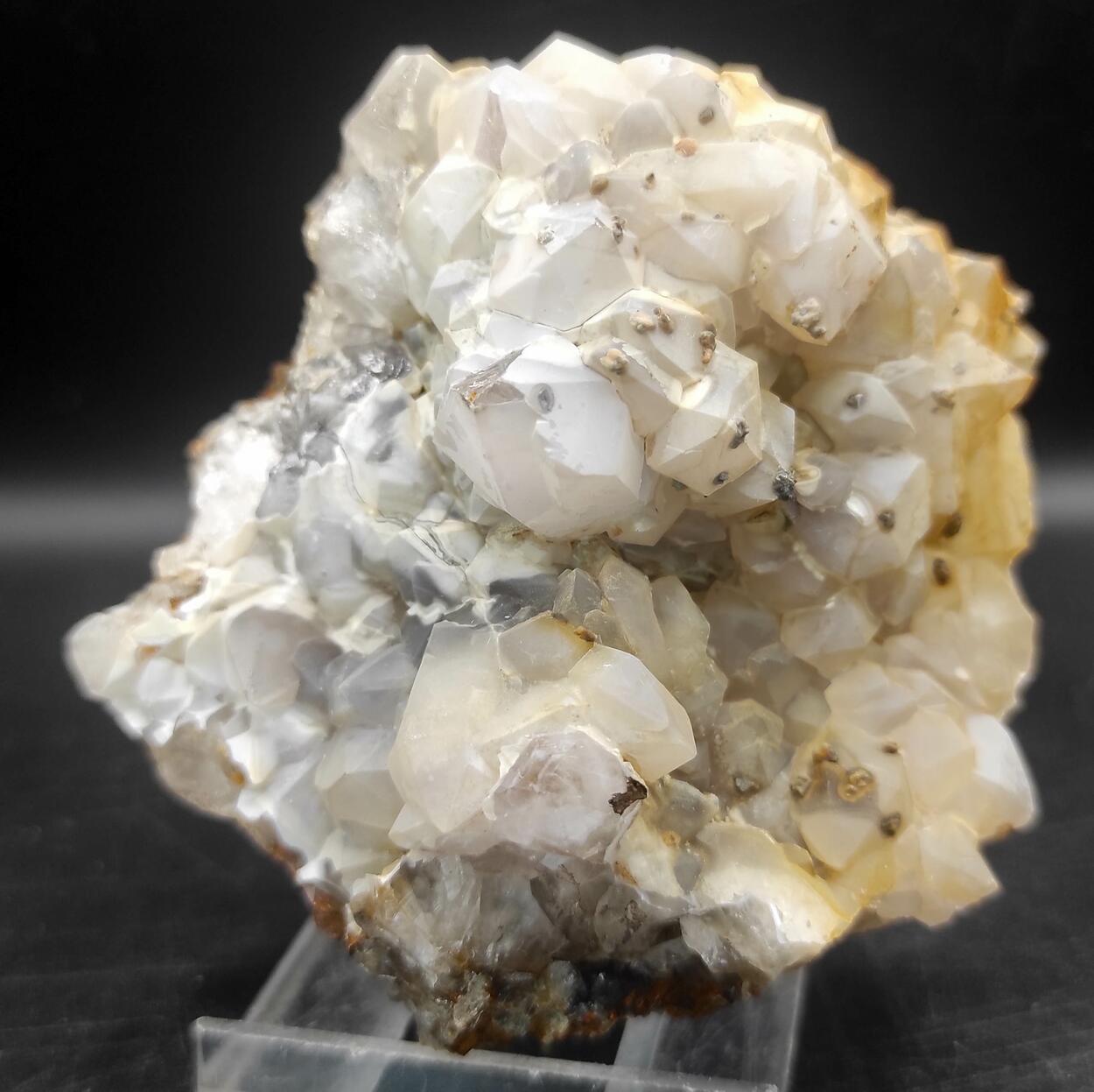 Chalcedony On Amethyst Quartz