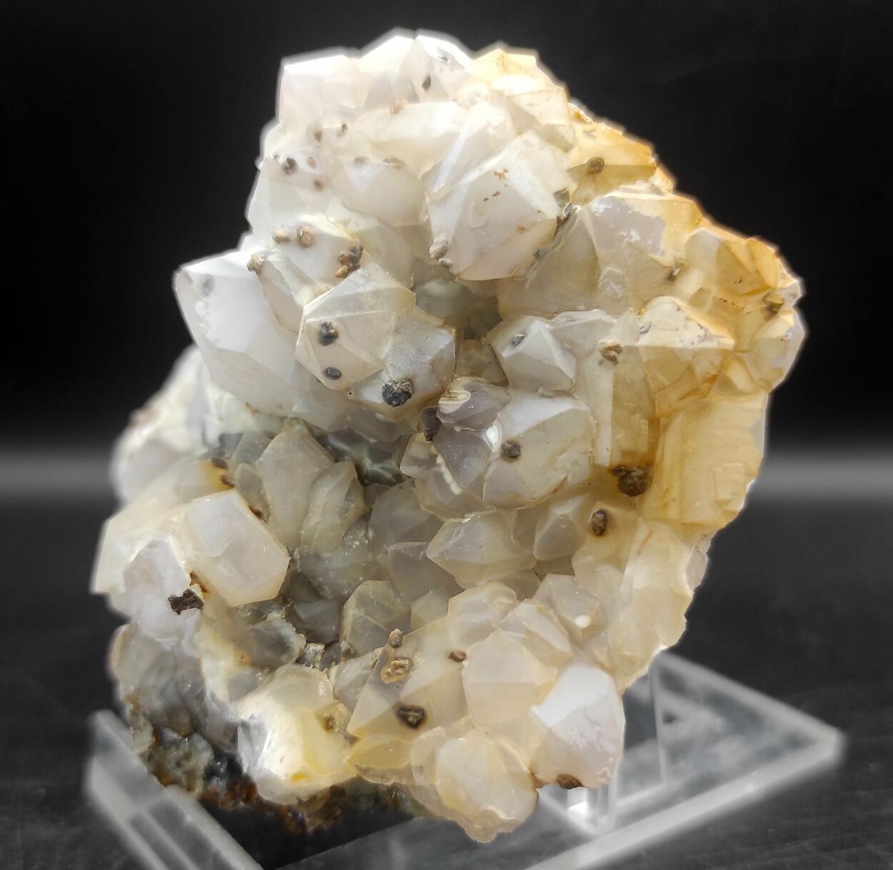 Chalcedony On Amethyst Quartz