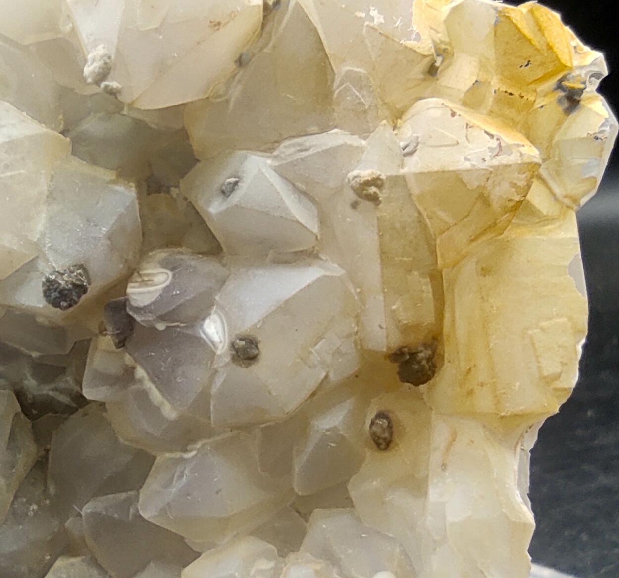 Chalcedony On Amethyst Quartz