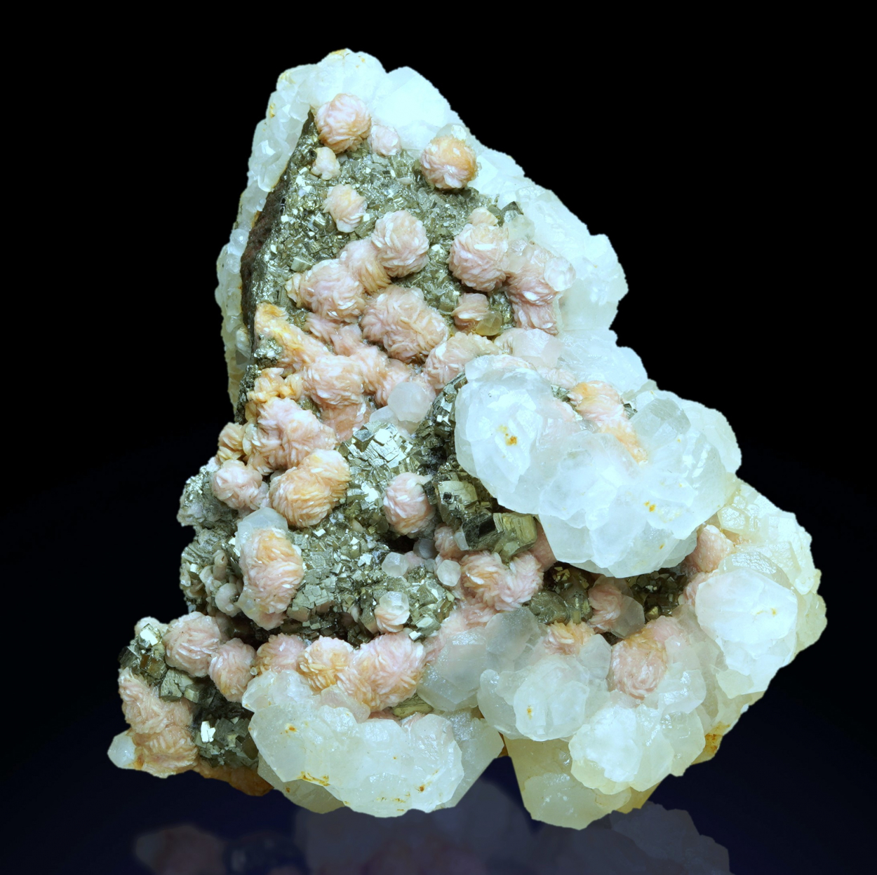 Rhodochrosite Calcite & Pyrite