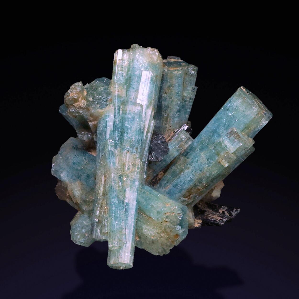 Aquamarine & Schorl