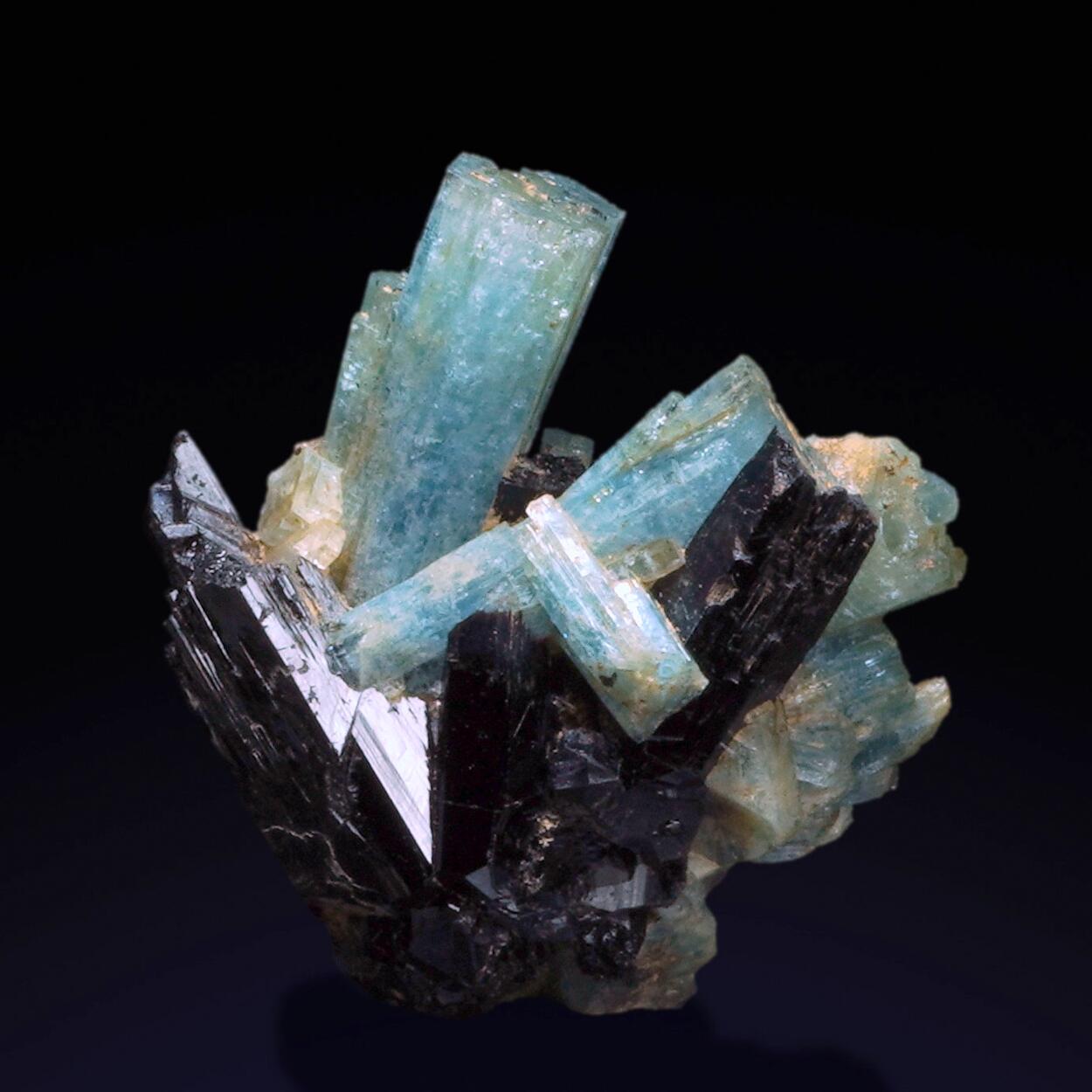 Aquamarine & Schorl