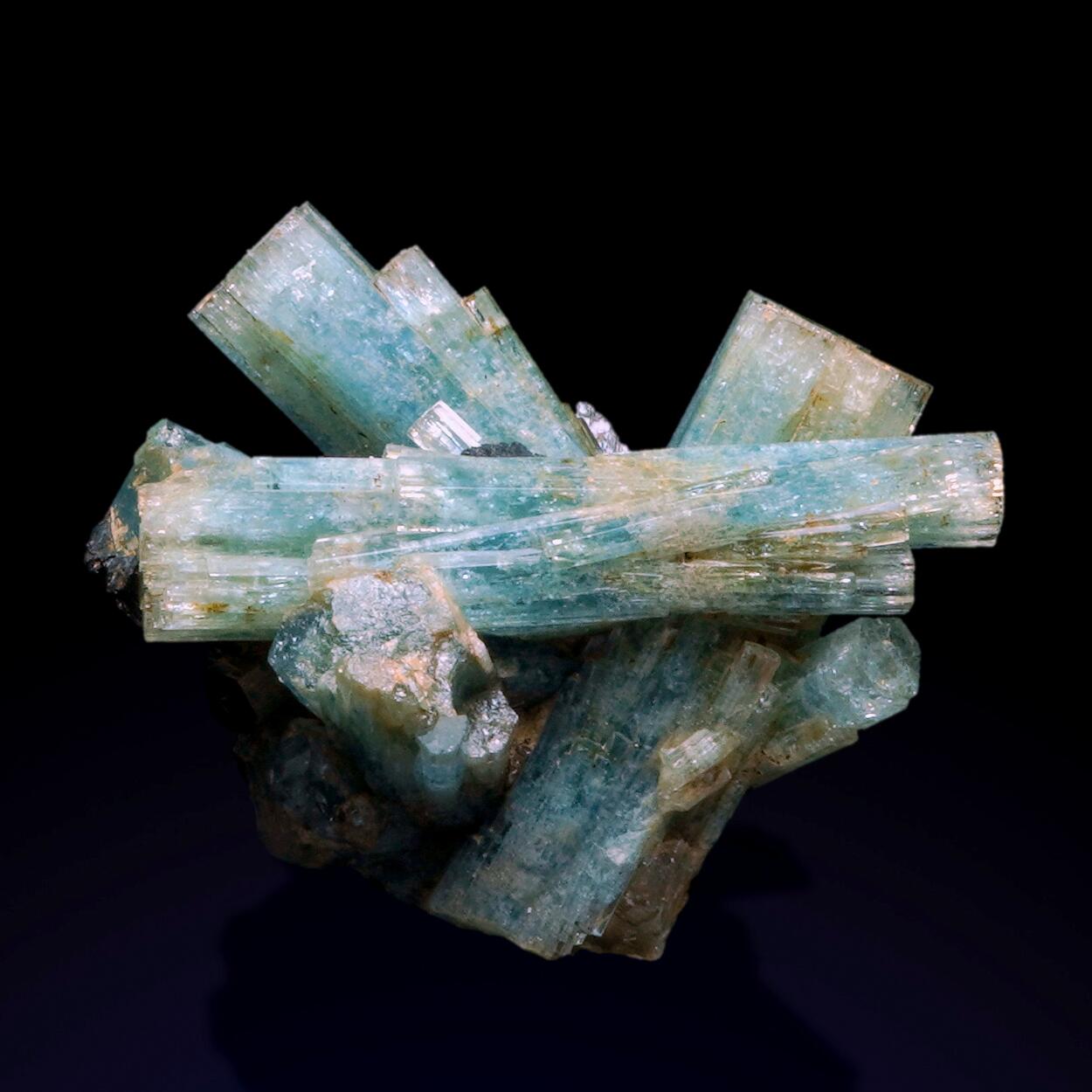 Aquamarine & Schorl