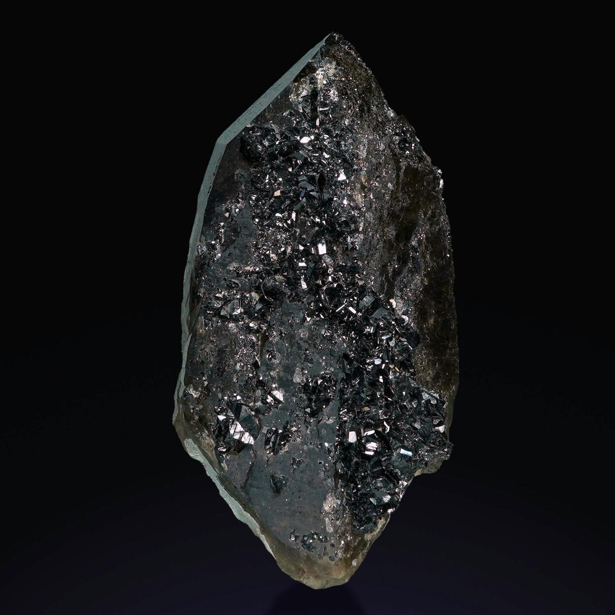 Cassiterite On Smoky Quartz