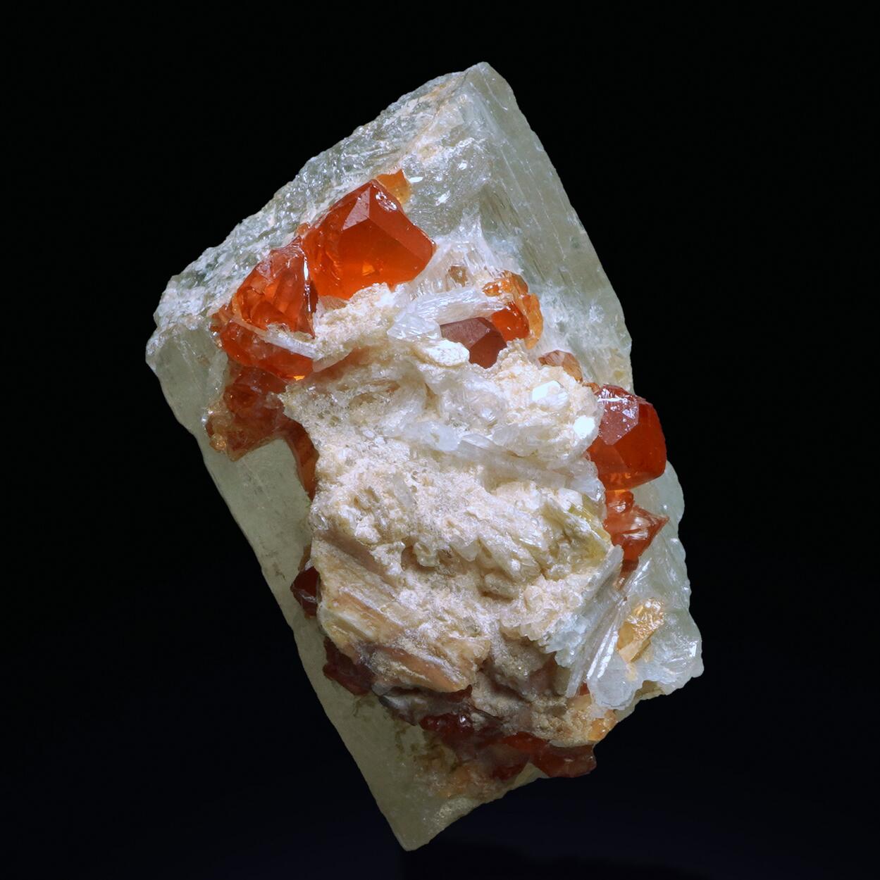 Spessartine On Spodumene