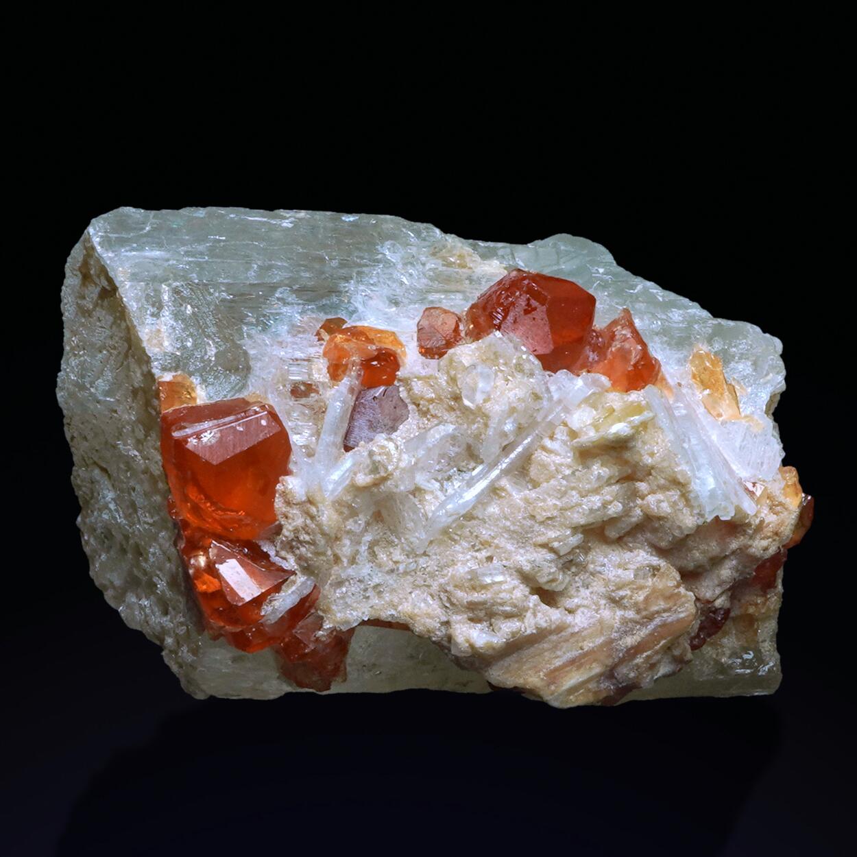 Spessartine On Spodumene