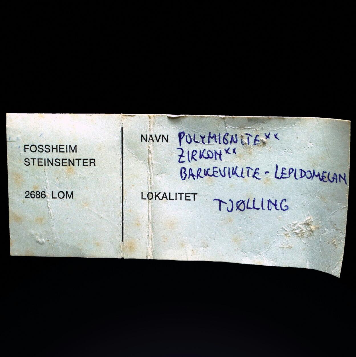 Zirconolite Var Polymignite & Zircon