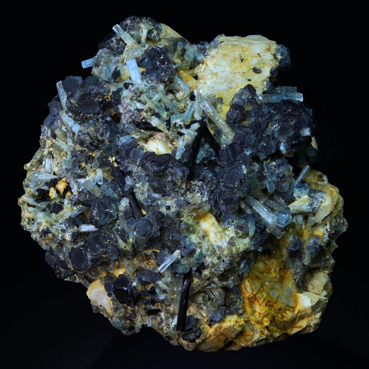 Aquamarine Fluorite & Feldspar
