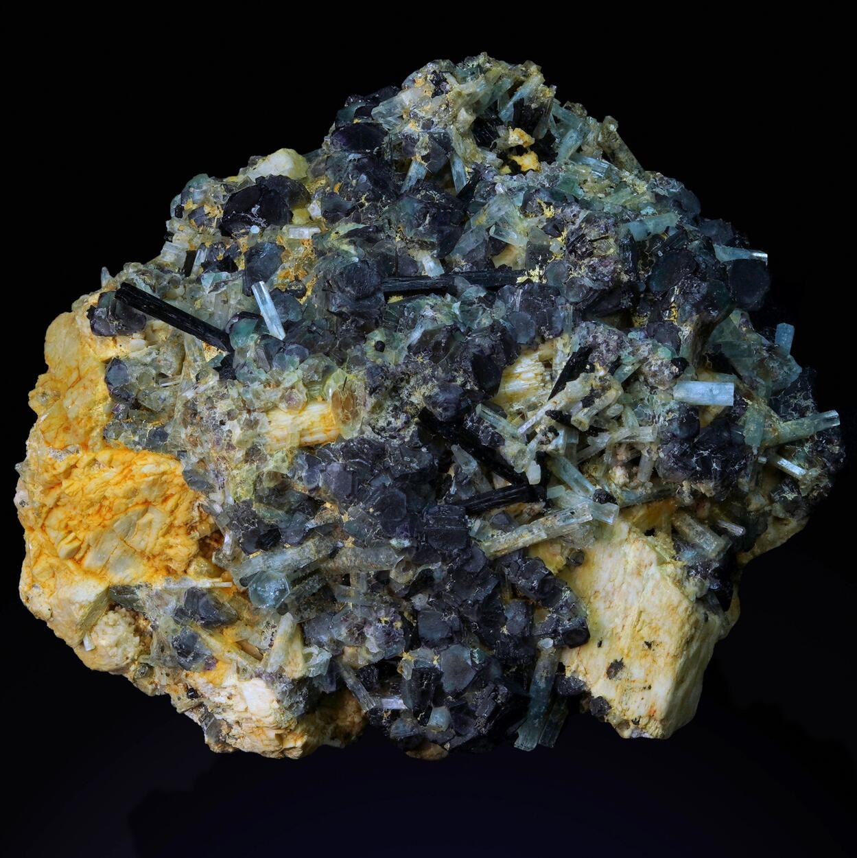 Aquamarine Fluorite & Feldspar