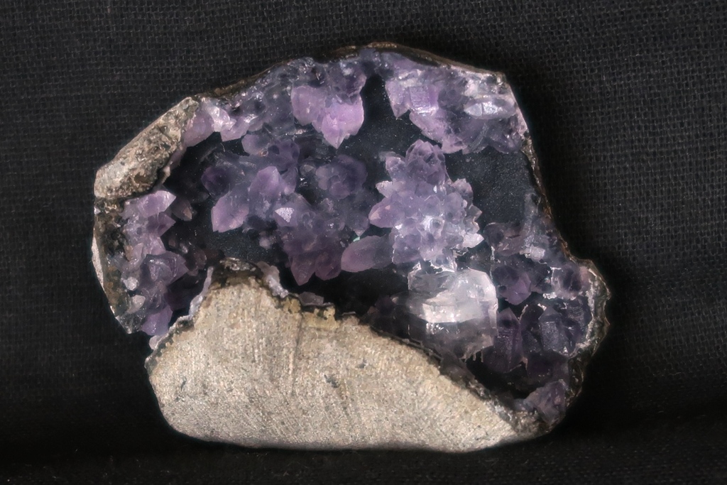 Amethyst On Heulandite