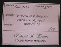 Roland Thomas Collection label