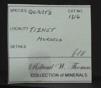 Roland Thomas Collection label