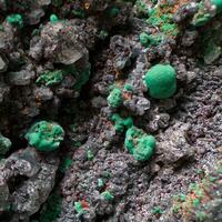 Cerussite With Native Copper & Malachite