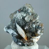 Cerussite & Baryte On Galena