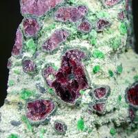 Pyrope & Chromian Diopside With Forsterite & Kelyphite
