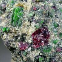 Pyrope Chromian Diopside Forsterite & Kelyphite